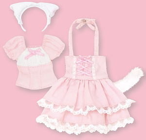 Nekomimi Lolita Set (Pink x Pink), Azone, Accessories, 1/6, 4580116043345